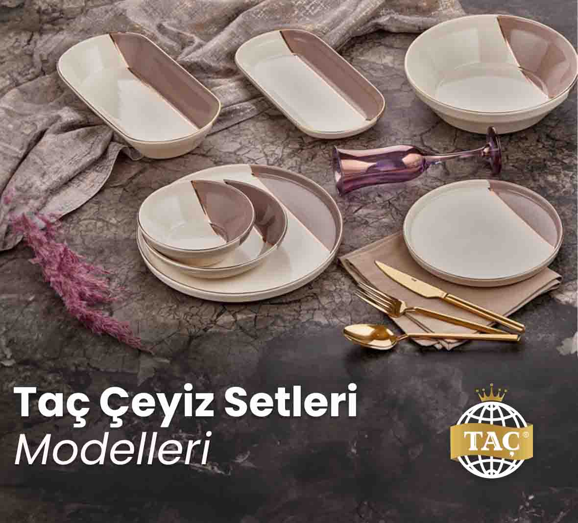 Çeyiz Setleri Modelleri - Elenor 120 Parça Çeyiz Seti - Taç